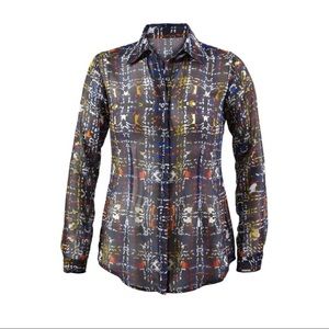 CABI Festival Long Sleeve Multi-Color Button Down